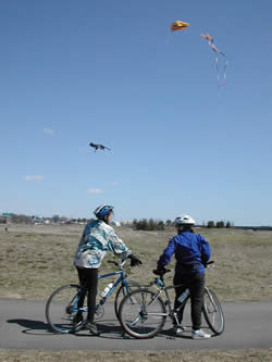 Watching kites on April 10