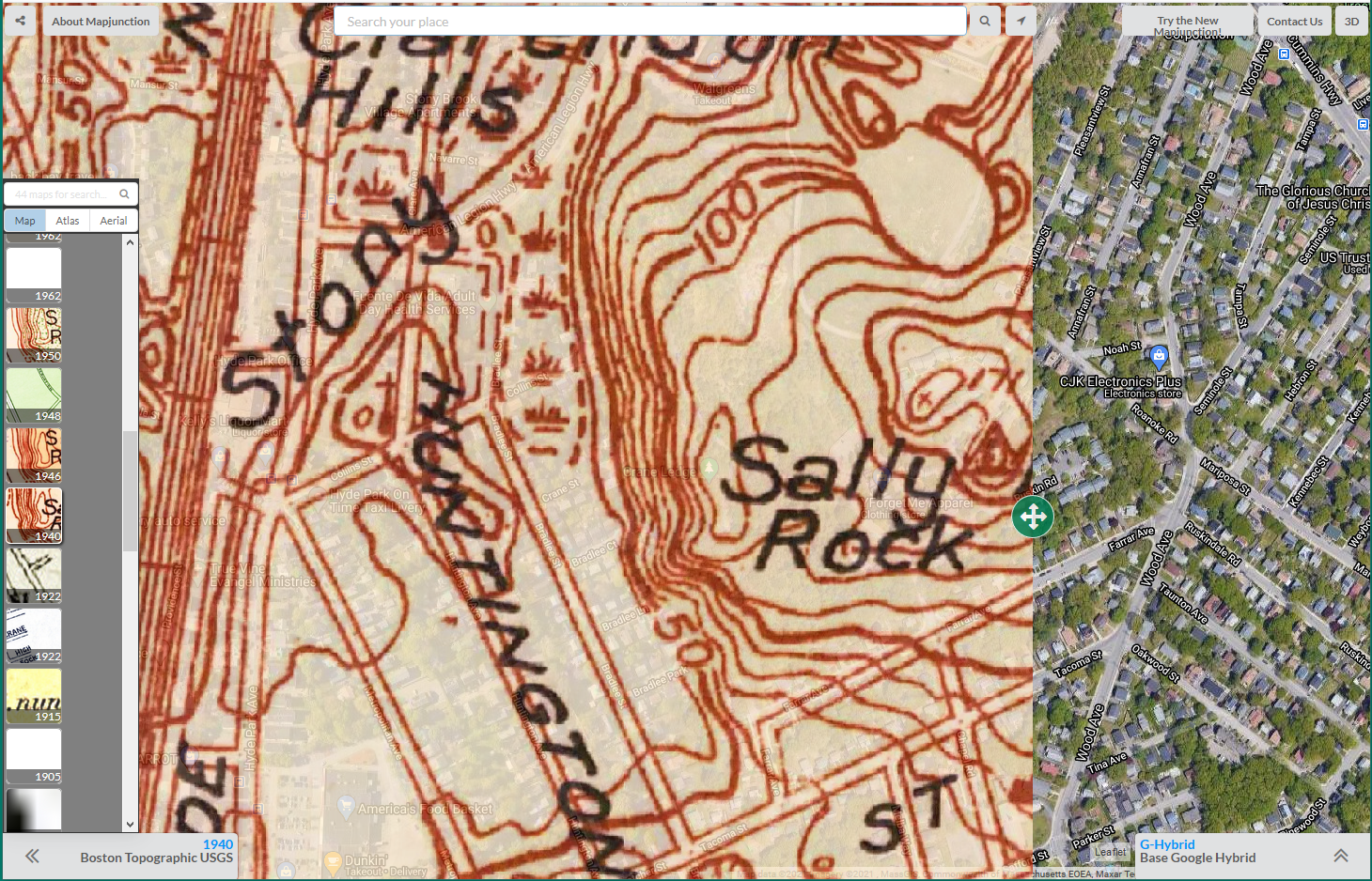 1940 topographic map